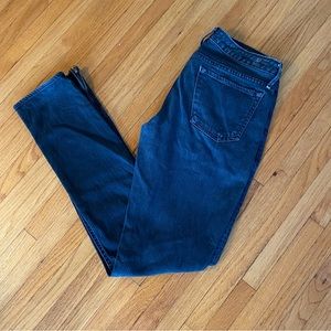 Earnest Sewn Black Low Rise Side Zip Jeans | 28